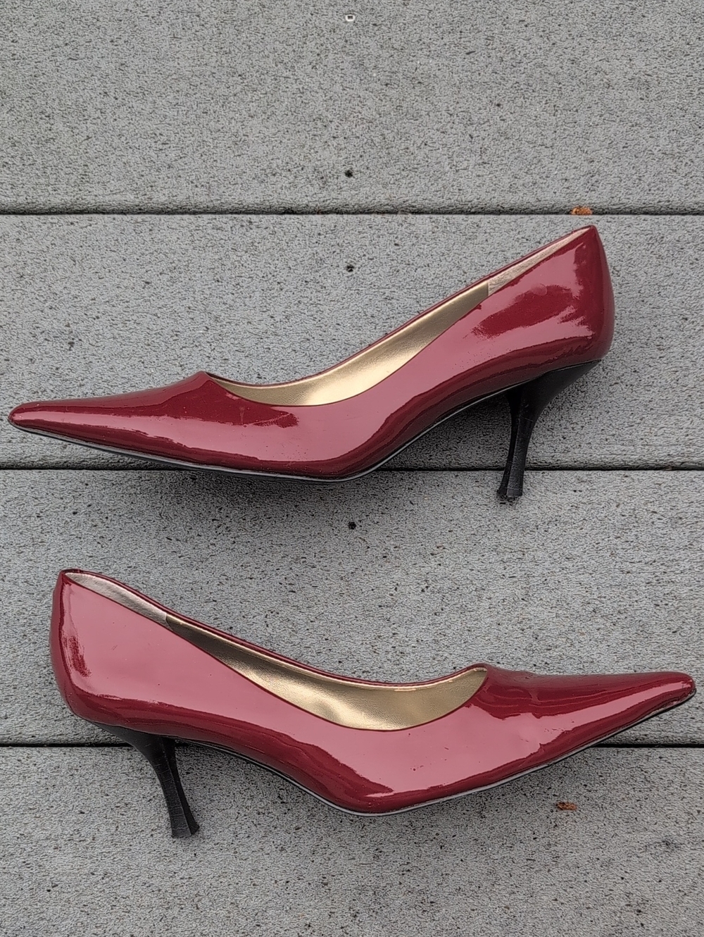 Nine West Mooney Patent Heels | Nine West Red Pointed Toe Patent Heels - Picture 11 of 13